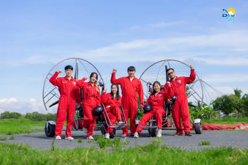The Blue Sky Paramotor team
